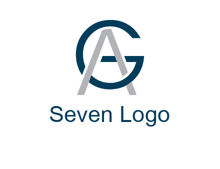 letter A intertwining with letter G