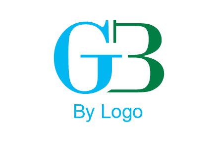 letter G with letter B forming number 3