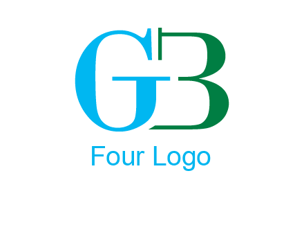 letter G with letter B forming number 3