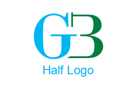 letter G with letter B forming number 3