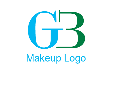 letter G with letter B forming number 3