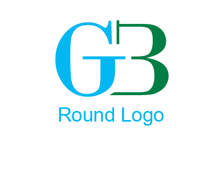 letter G with letter B forming number 3