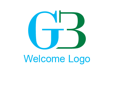 letter G with letter B forming number 3