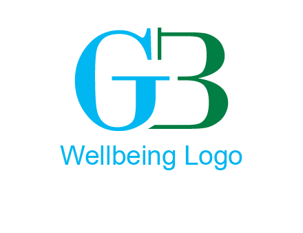 letter G with letter B forming number 3