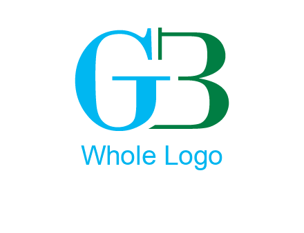 letter G with letter B forming number 3