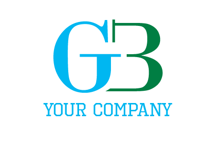 letter G with letter B forming number 3