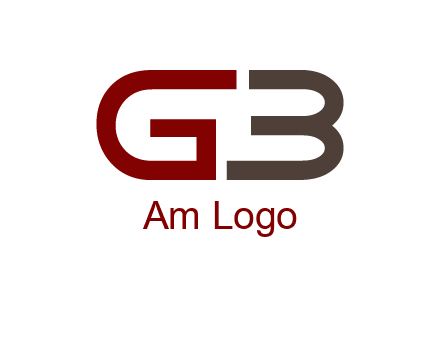 abstract letter GB together