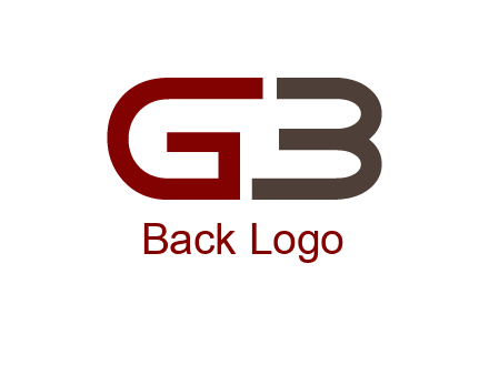 abstract letter GB together