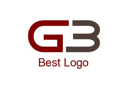 abstract letter GB together