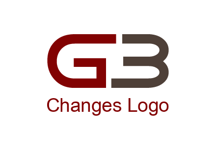 abstract letter GB together