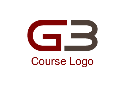 abstract letter GB together
