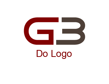 abstract letter GB together