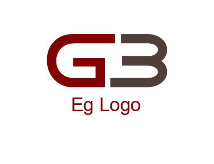 abstract letter GB together