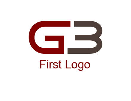 abstract letter GB together