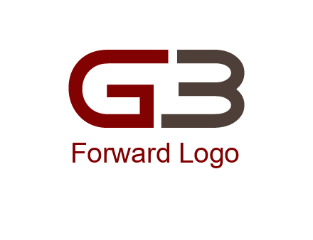 abstract letter GB together
