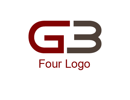 abstract letter GB together