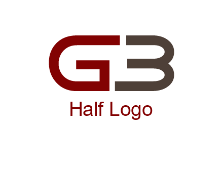 abstract letter GB together