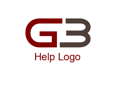 abstract letter GB together