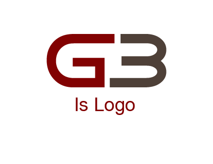 abstract letter GB together