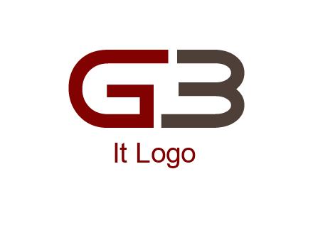 abstract letter GB together