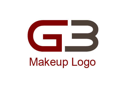 abstract letter GB together