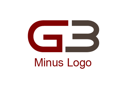 abstract letter GB together