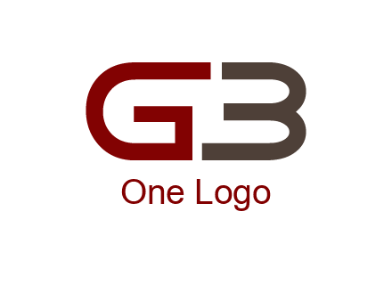 abstract letter GB together