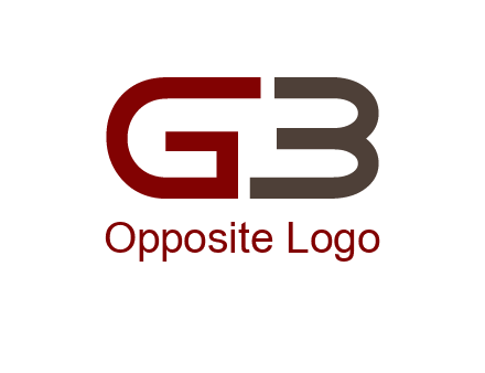 abstract letter GB together