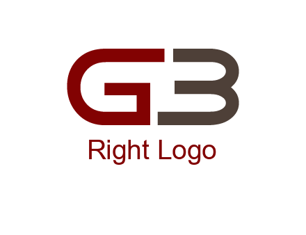 abstract letter GB together