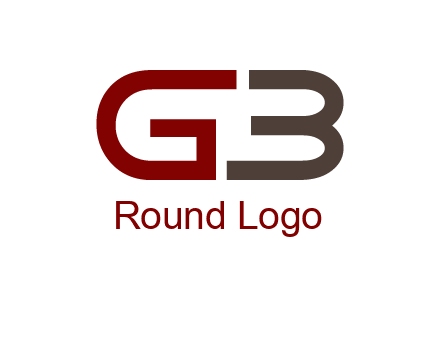 abstract letter GB together