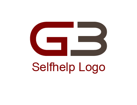 abstract letter GB together