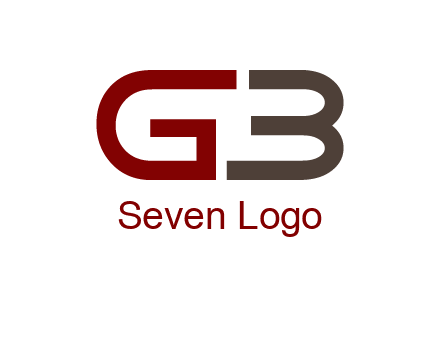abstract letter GB together