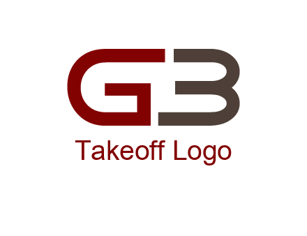 abstract letter GB together