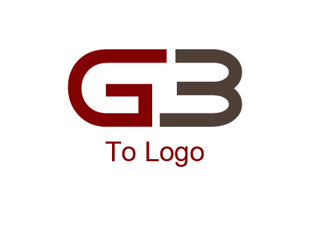 abstract letter GB together