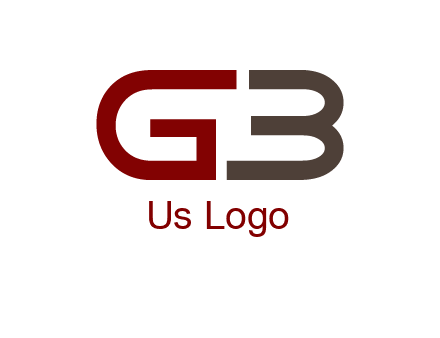 abstract letter GB together
