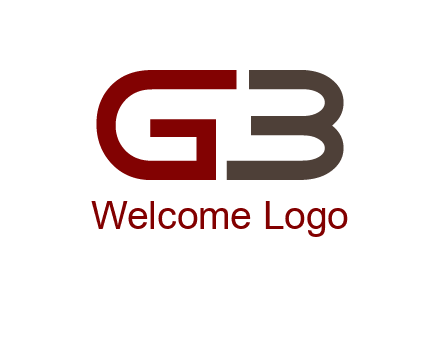 abstract letter GB together