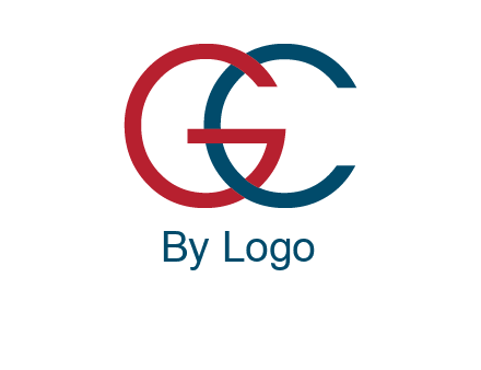 letter C intertwining with letter G