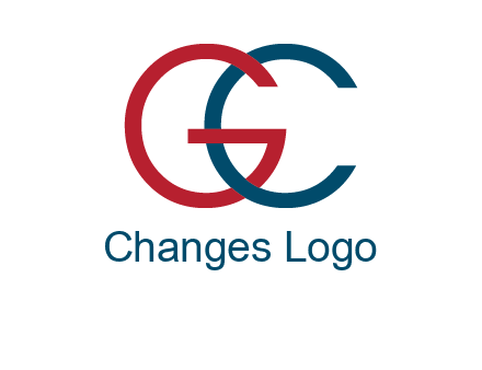 letter C intertwining with letter G