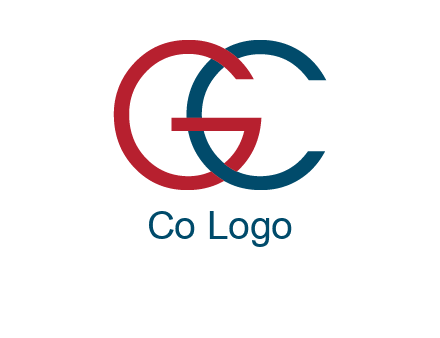 letter C intertwining with letter G