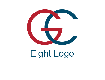 letter C intertwining with letter G