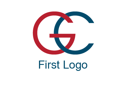 letter C intertwining with letter G