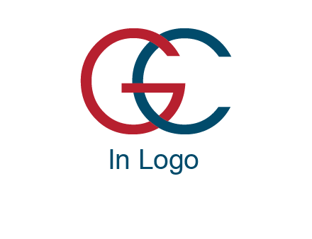 letter C intertwining with letter G