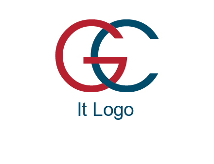 letter C intertwining with letter G