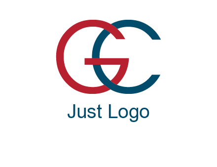 letter C intertwining with letter G