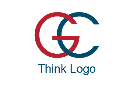 letter C intertwining with letter G