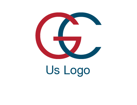 letter C intertwining with letter G