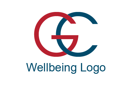 letter C intertwining with letter G