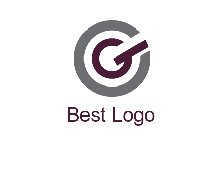 letter g inside the circle logo