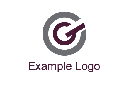 letter g inside the circle logo