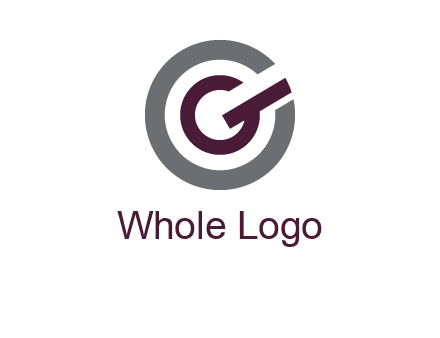letter g inside the circle logo
